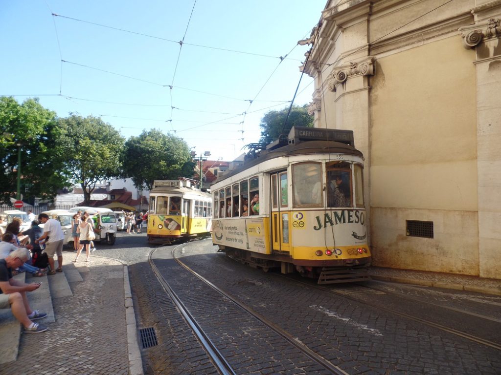 Ruas de Lisboa em Portugal