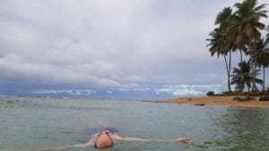 Relaxando na Punta de Playa Bonita, Samana - República Dominicana