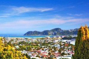 Vista da cidade de Wellington
