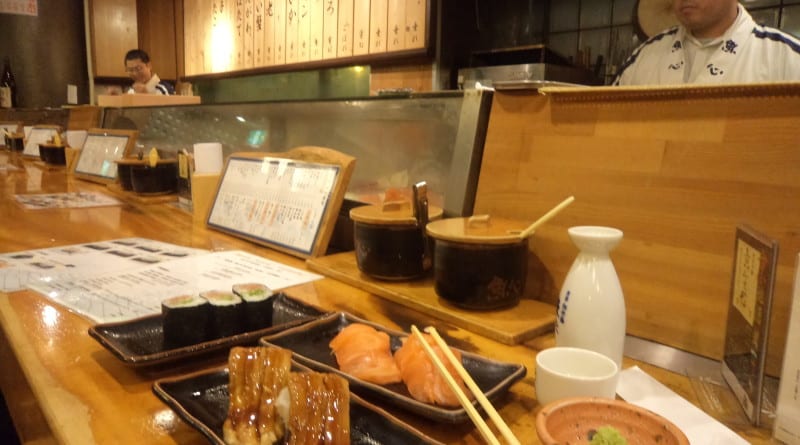 Sushi Restraurant, em Kyoto, Japão