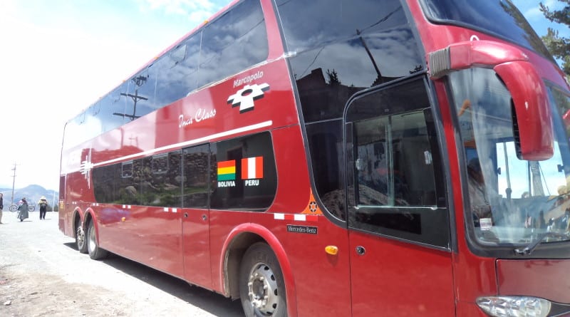 Ônibus de Puno(Peru) a Copacana(Bolívia)