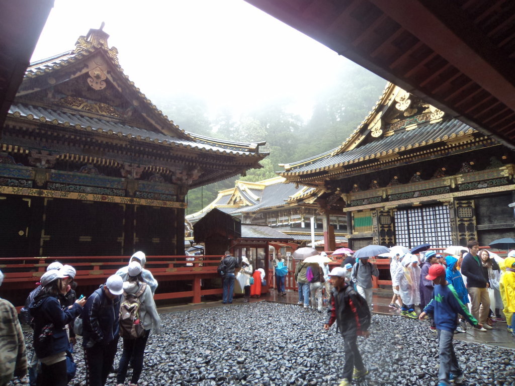Templo Toshugo em Nikko, famoso pelos 3 macaquinhos que não veem, ouvem ou falam - Japão