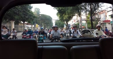 Caos da Motocicleta em Ho Chi Minh, Vietnã