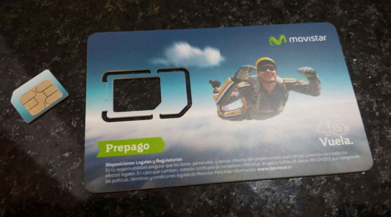Sim card (chip) Mobistar na Costa Rica